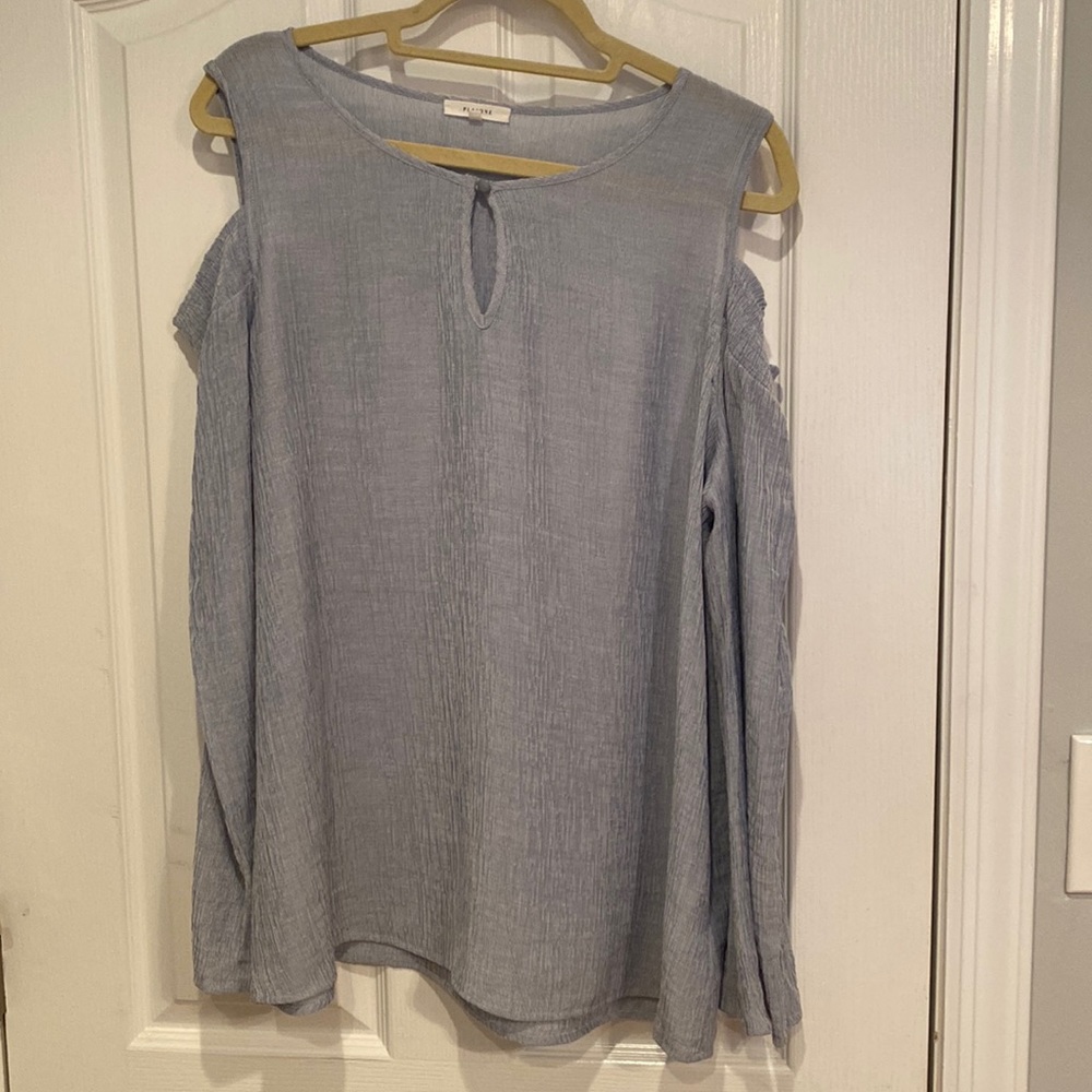 Light blue blouse!